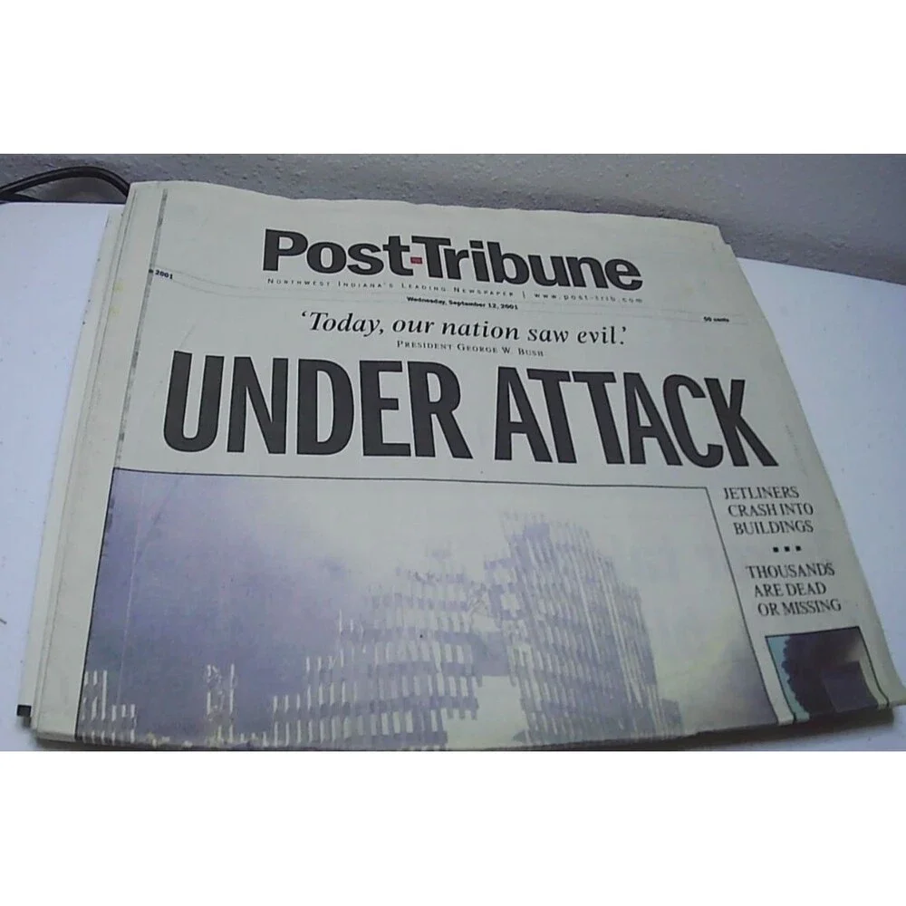 Chicago Sun-Times, Chicago Tribune, NW Indiana Newspapers Lot September 12, 2001